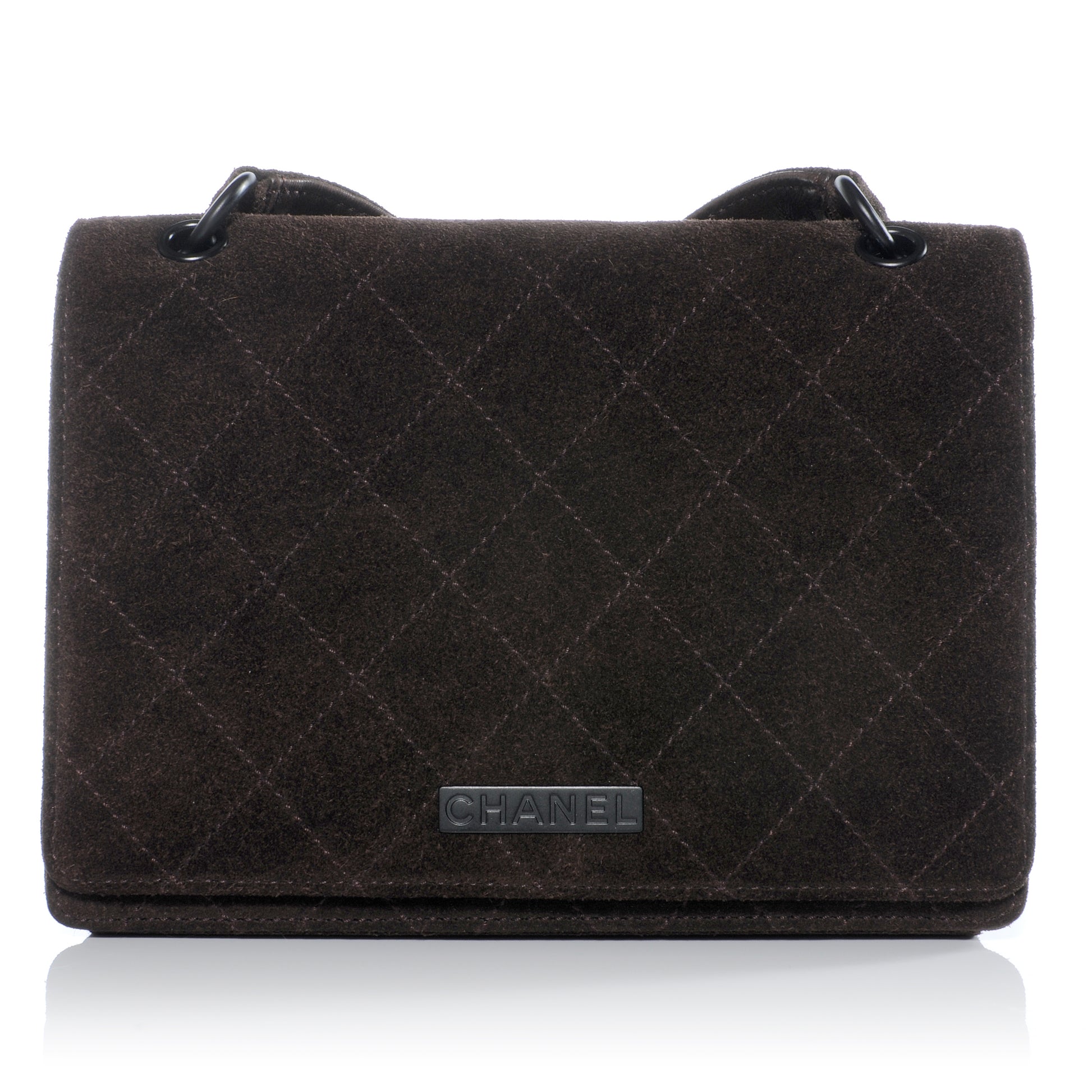 Chanel Suede Flap Bag Brown 1 of 9