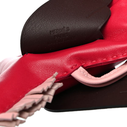 Hermes Milo Lambskin Grigri Rodeo Pegase Horse Bag Charm MM Framboise Rose Sakura Rouge Sellier 3 of 4
