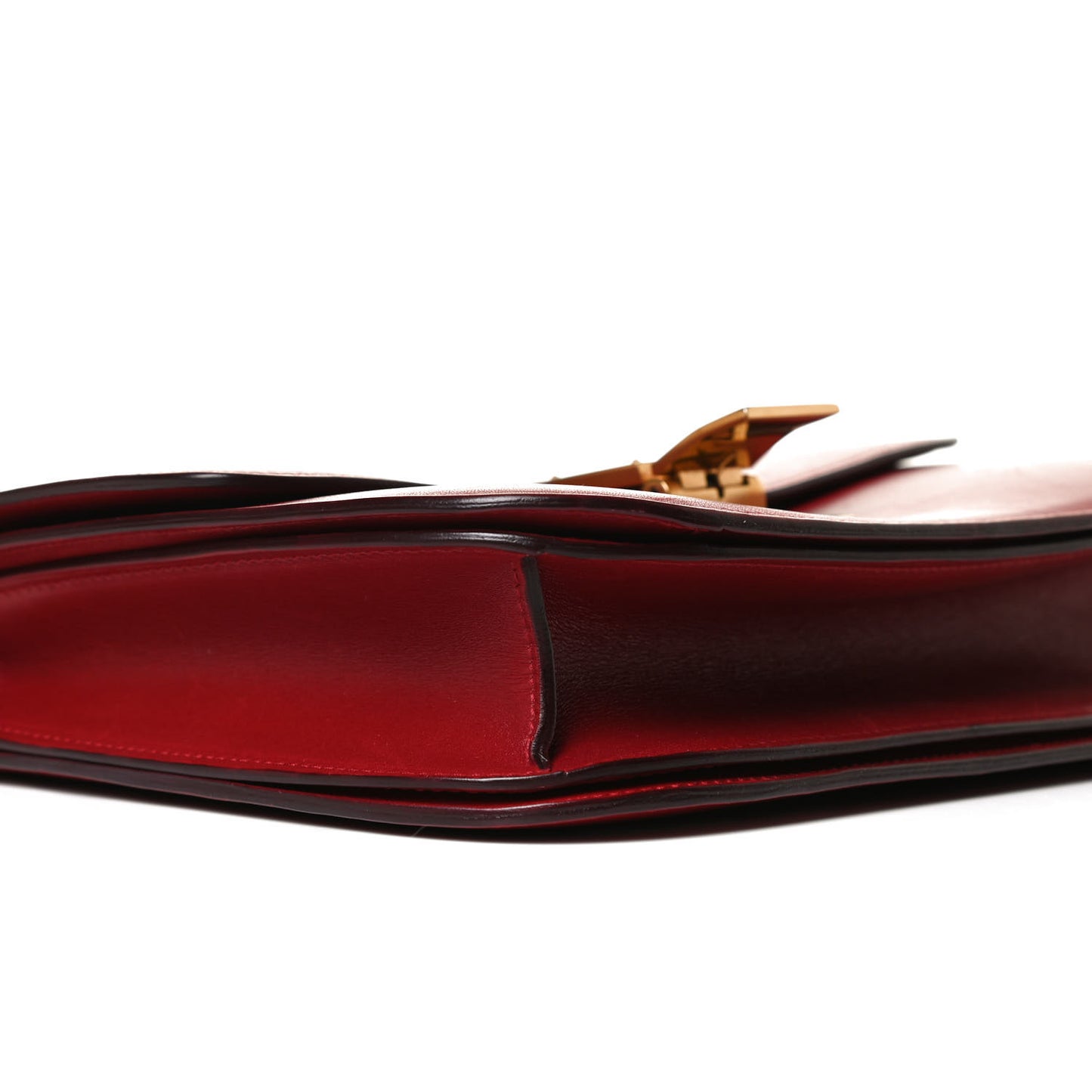 Box Calfskin Medium Classic Box Flap Bag Red