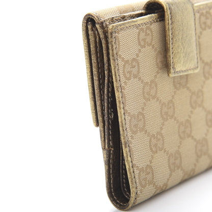 Gucci Monogram Princy Compact French Flap Wallet Gold 10 of 13