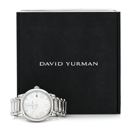 David Yurman Stainless Steel Diamond Mother of Pearl 38mm Classic Quartz Watch 5 of 5