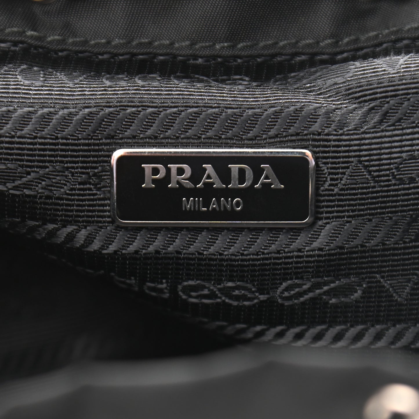 Nylon Vela Mini Crossbody Backpack Black