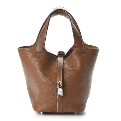 Hermes Taurillon Clemence Picotin Lock 18 PM Gold 1 of 10