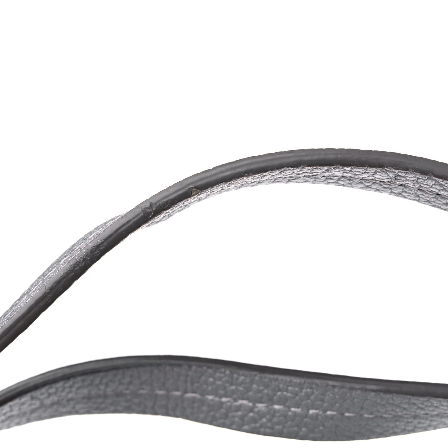 Metallic Grained Calfskin Medium Top Zip Tote Spike Silver