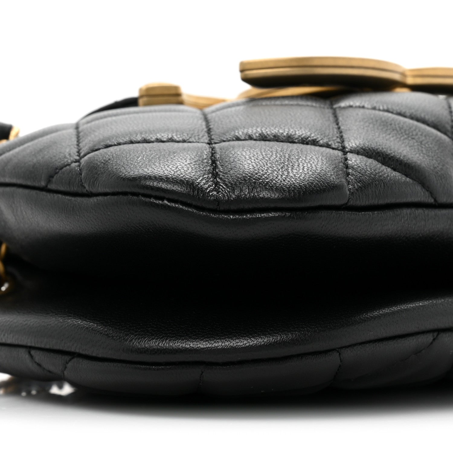 Chanel Lambskin Quilted Small Messenger Bag Black 9 of 10