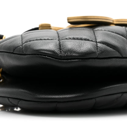 Chanel Lambskin Quilted Small Messenger Bag Black 9 of 10