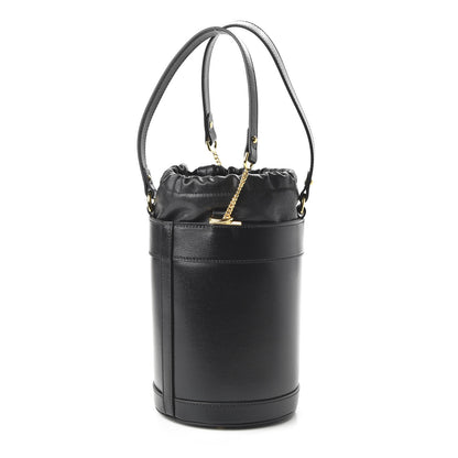 Gucci Azalea Sakai Calfskin Small Horsebit 1955 Drawstring Bucket Bag Black 3 of 10
