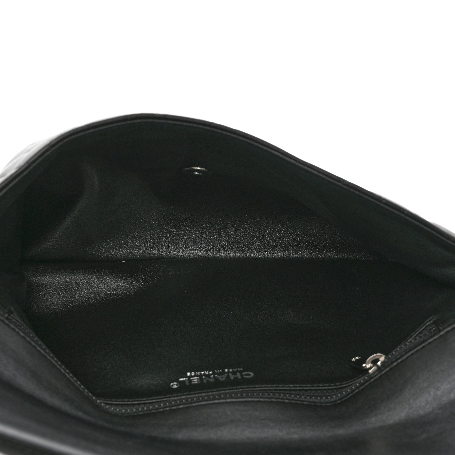 Chanel Lambskin Quilted Flap Clutch Black 5 of 13