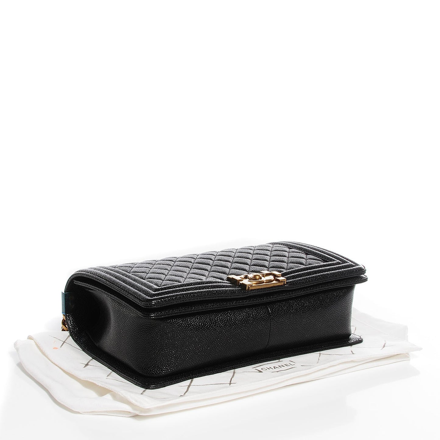 Caviar Quilted New Medium Boy Flap Black