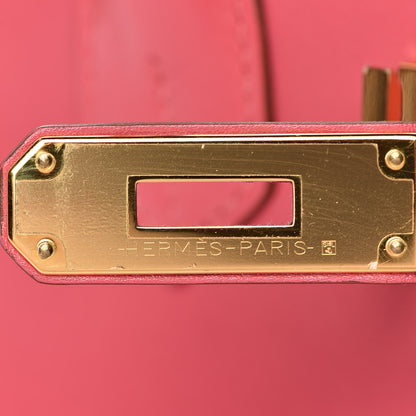 Hermes Tadelakt Birkin 30 Rose Lipstick 28 of 31
