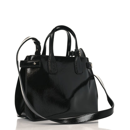 Burberry Soft Calfskin Small Banner Tote Black 3 of 9