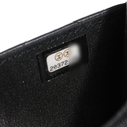 Chanel Lambskin Quilted Boy Wallet On Chain WOC Black 8 of 9