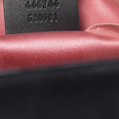 Gucci Velvet Matelasse Mini GG Marmont Shoulder Bag Black 7 of 16
