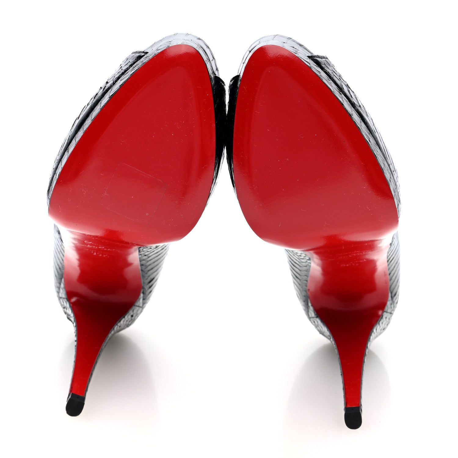 Christian Louboutin Watersnake Altadama 140 Pumps 39.5 Black 6 of 7