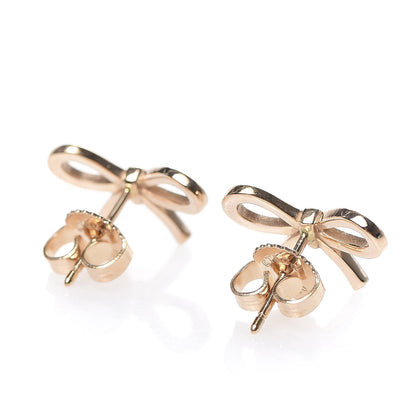 Tiffany 18K Rose Gold Bow Earrings 3 of 6
