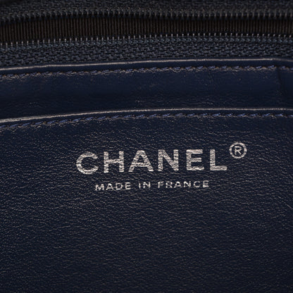 Chanel Washed Caviar Maxi Single Flap Navy 6 of 7