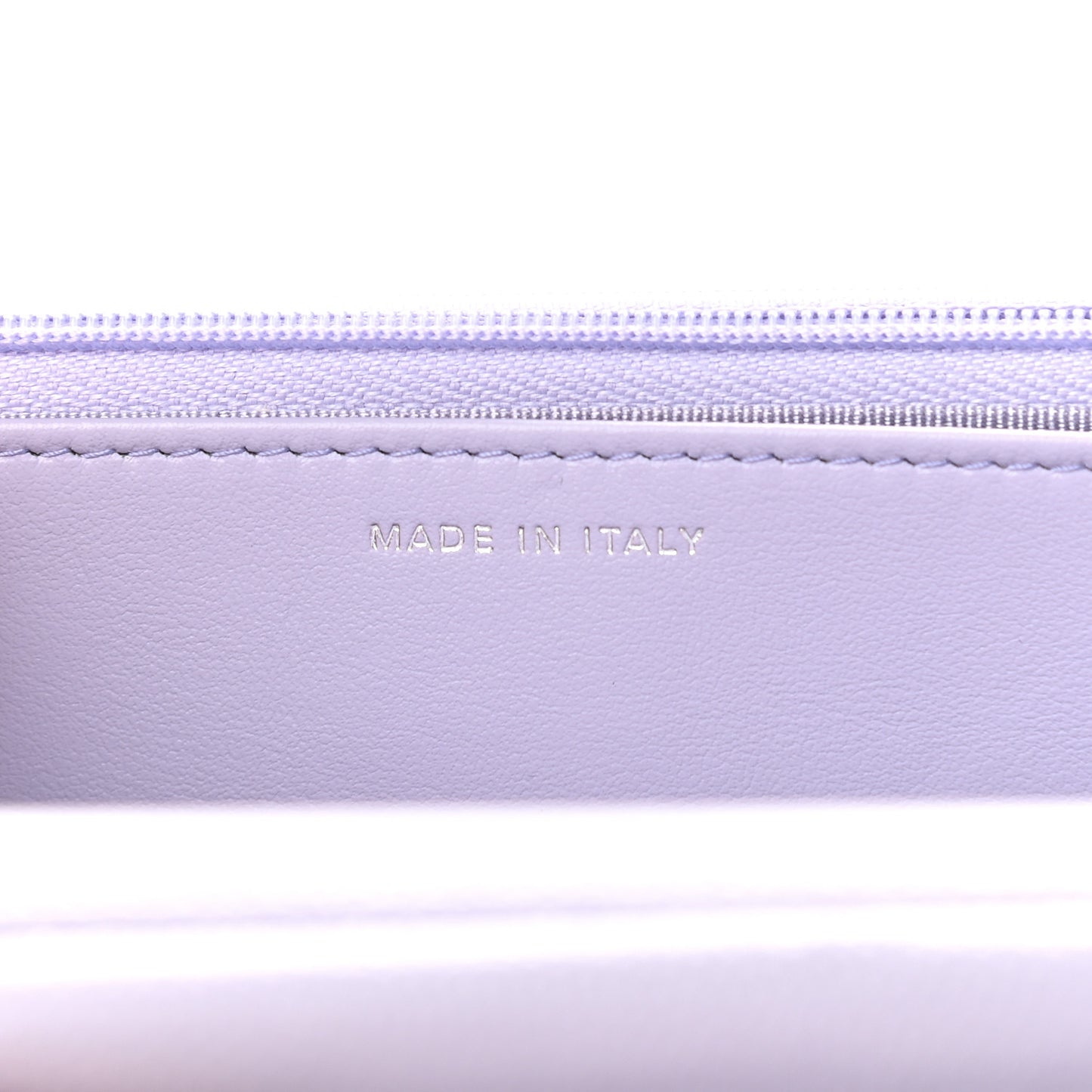 Caviar Quilted Wallet On Chain WOC Light Purple