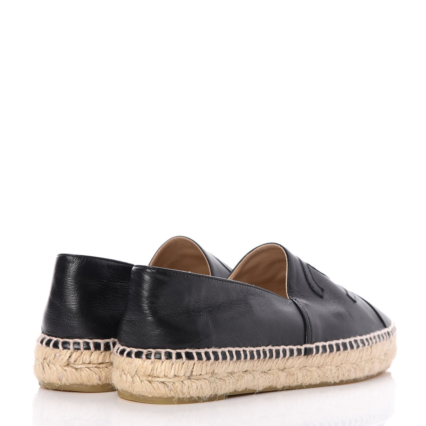 Lambskin CC Espadrilles 39 Black