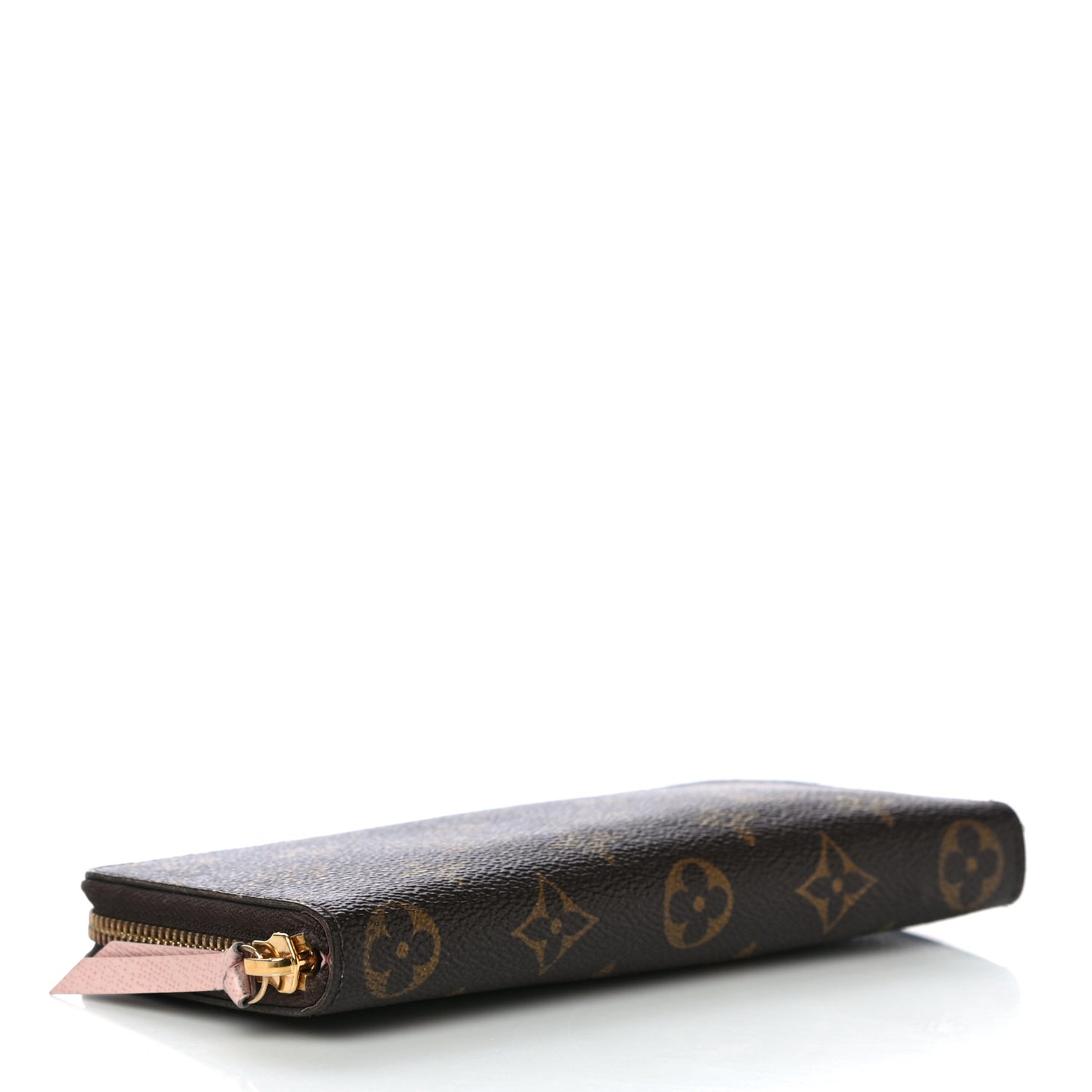 Monogram Clemence Wallet Rose Ballerine
