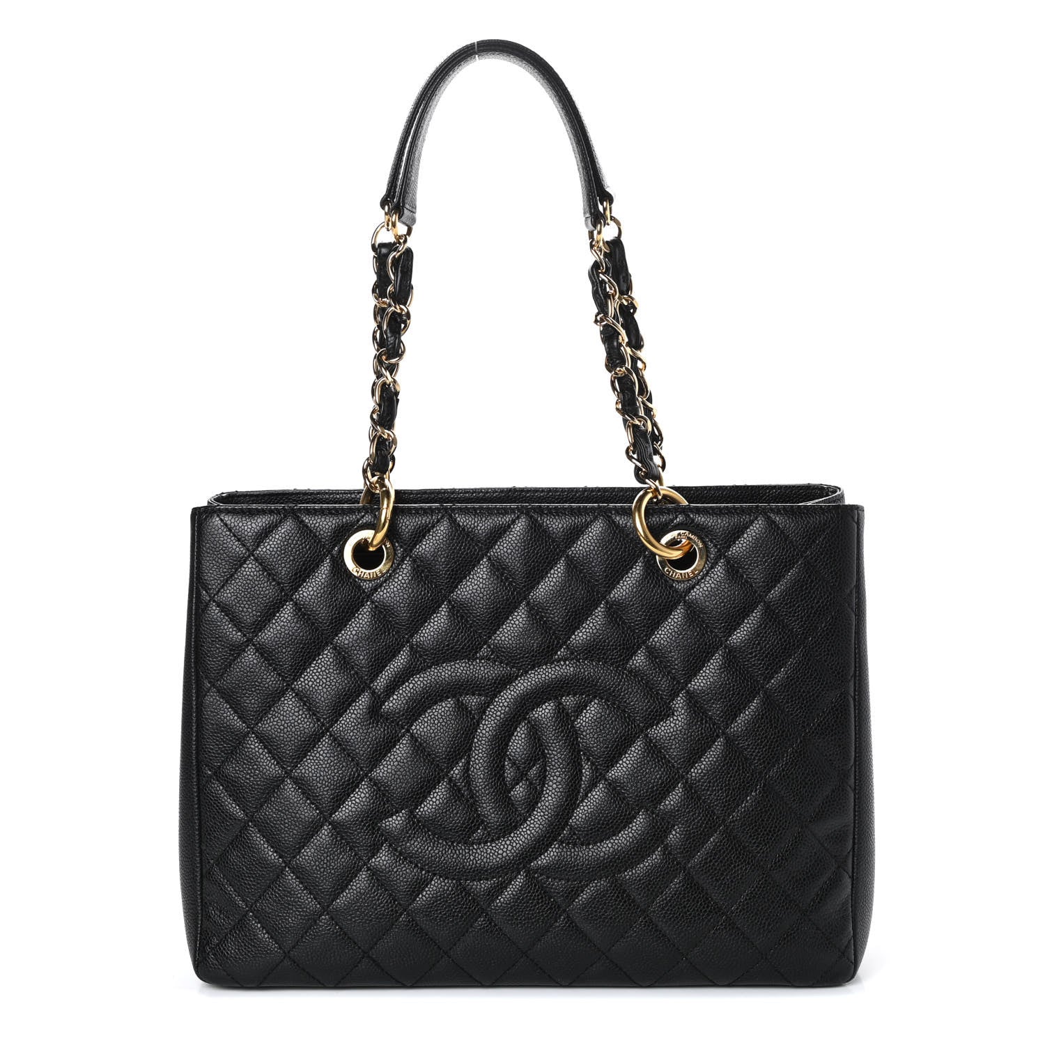 Chanel Caviar Quilted Grand Shopping Tote GST Black 1 of 11