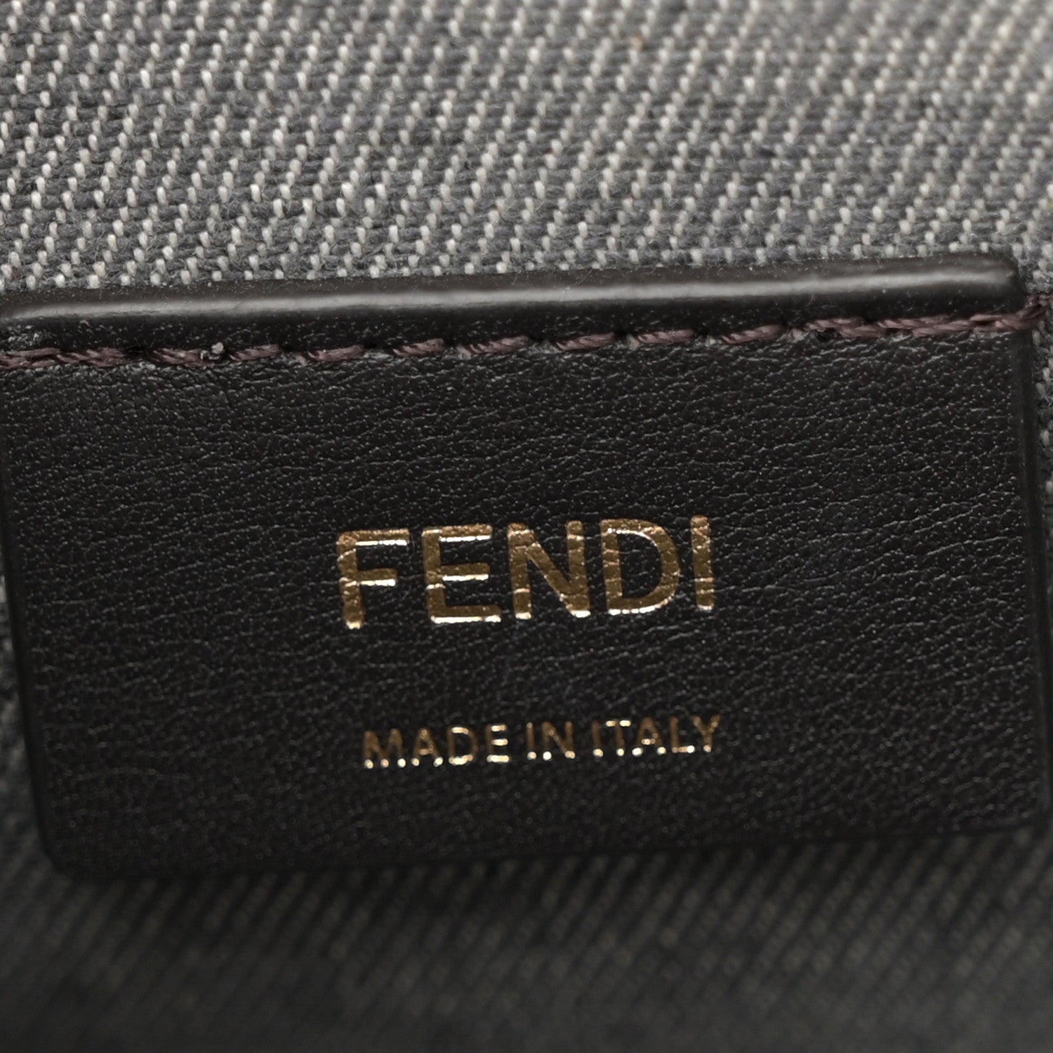 Fendi Chenille Vitello Grace FF Embroidered Small Fendi Sunshine Shopper Tote Dark Blue Grey 6 of 13