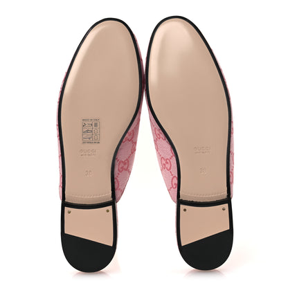 Gucci Canvas GG Monogram Nappa Womens Princetown Slippers 38 Cotton Candy Dark Cotton Candy Wild Rose 7 of 12