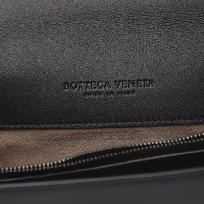 Bottega Veneta Pony Hair Karung BV Patch Knot Chain Clutch Black Monalisa Orange 6 of 12