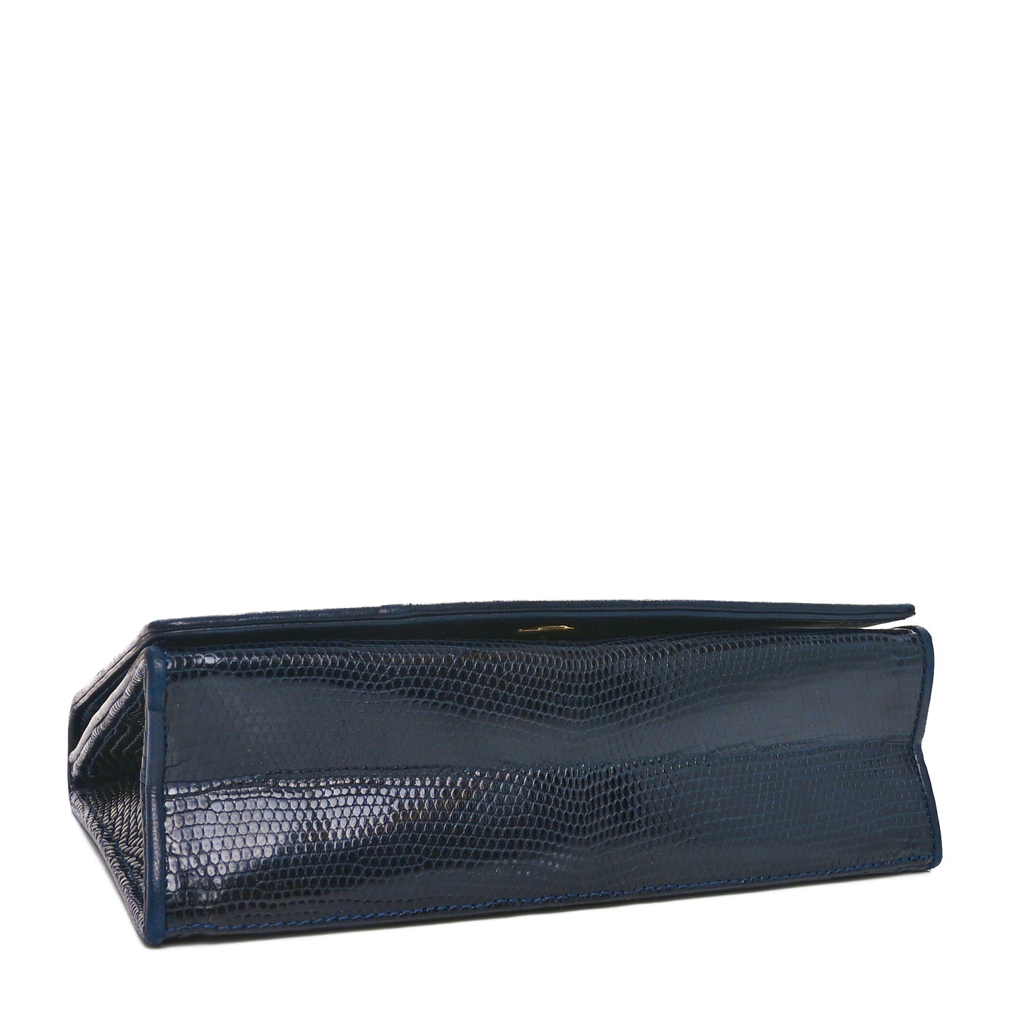 Lizard CC Mini Flap Bag Navy