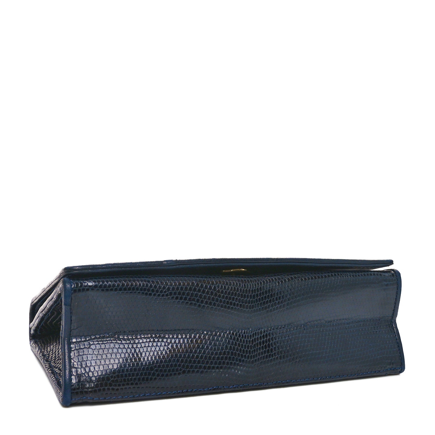 Chanel Lizard CC Mini Flap Bag Navy 4 of 12