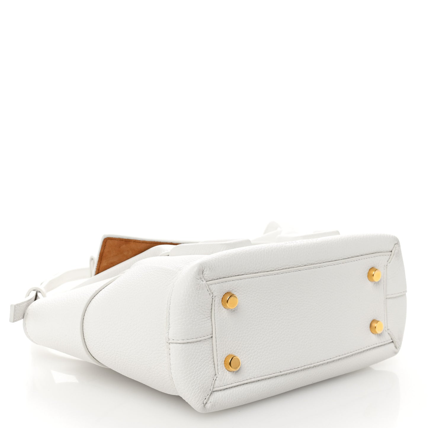 French Calfskin Maxi Intrecciato Mini Arco Bianco