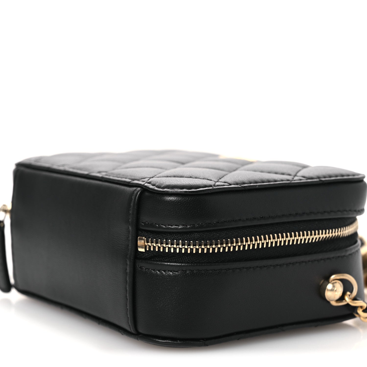 Chanel Lambskin Quilted CC Pearl Crush Camera Case Black 10 of 10