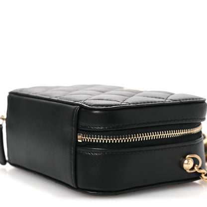Chanel Lambskin Quilted CC Pearl Crush Camera Case Black 10 of 10