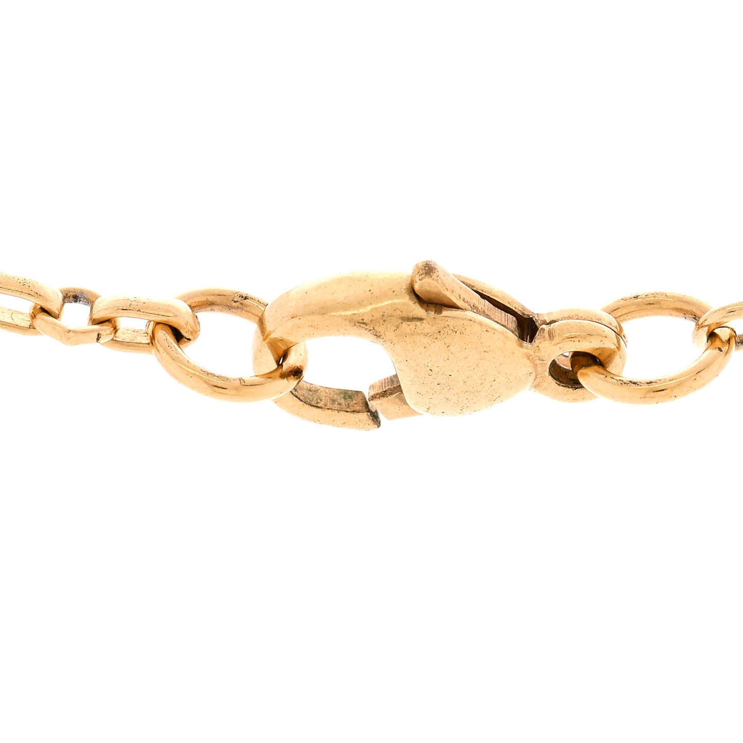 Metal CC Clover Necklace Gold