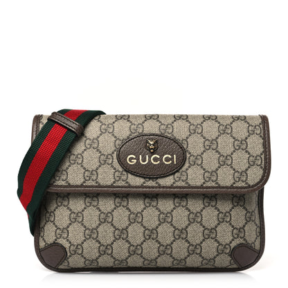 Gucci GG Supreme Monogram Neo Vintage Web Belt Bag Brown 1 of 9