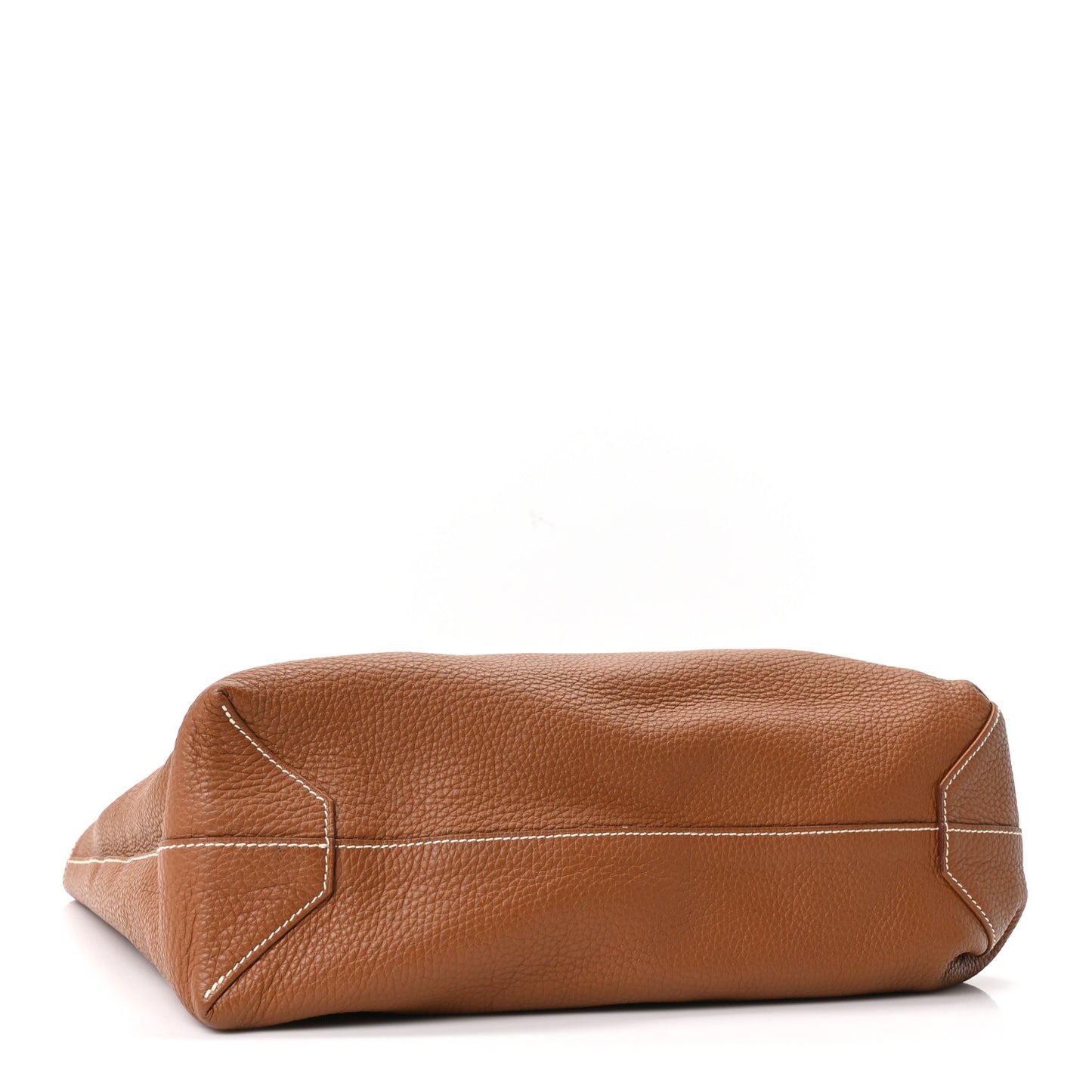 Taurillon Clemence Double Sens 45 Reversible Tote Orange Gold