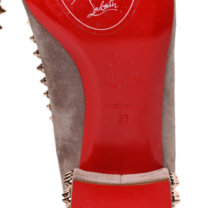 Christian Louboutin Veau Velours Agnes 30 Pumps 36 Antic Pink Bronze 6 of 8