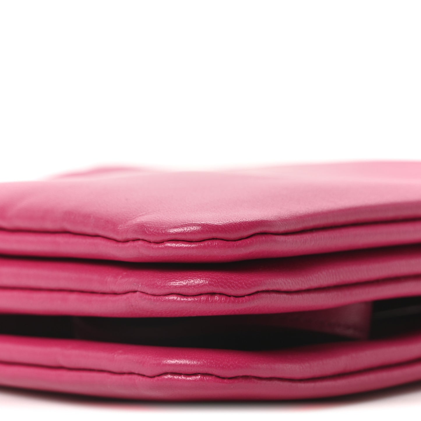 Lambskin Small Trio Crossbody Bag Fuchsia