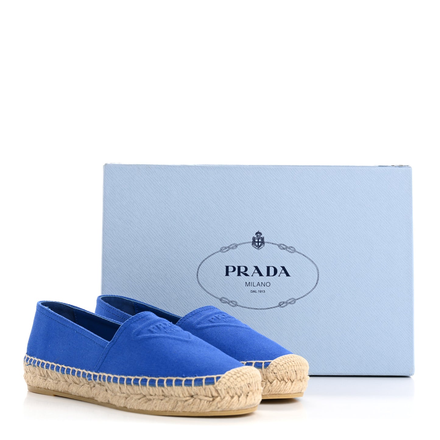 Canvas Triangle Logo Espadrilles 35 Azzurro