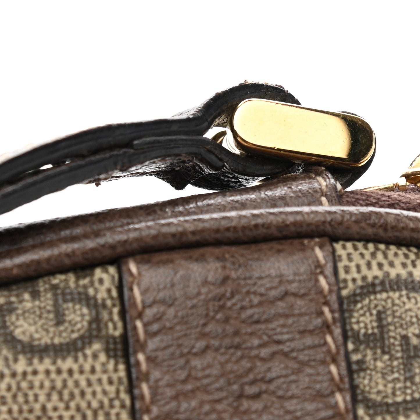 GG Supreme Monogram Ophidia Phone Case Wristlet Brown