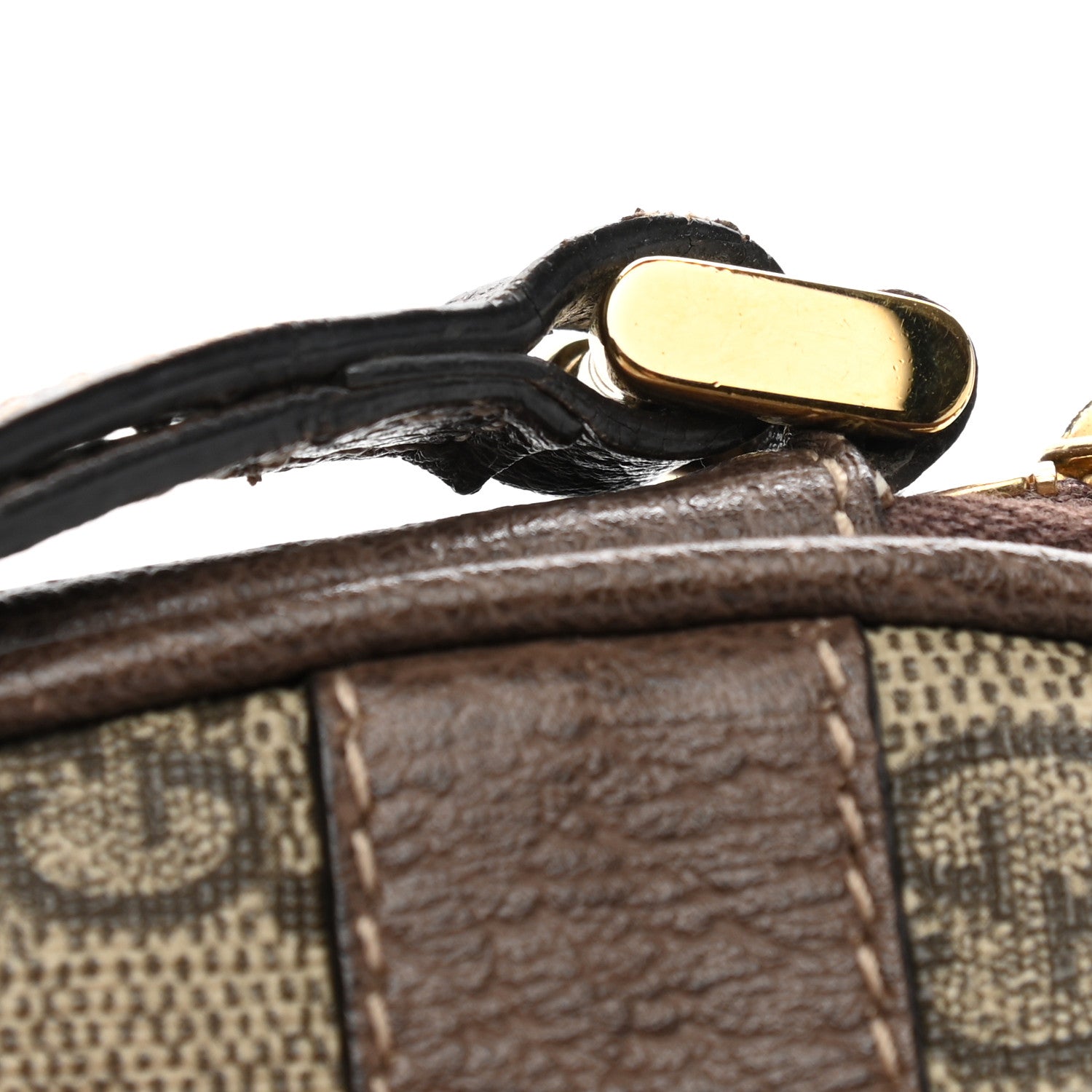 Gucci GG Supreme Monogram Ophidia Phone Case Wristlet Brown 10 of 10