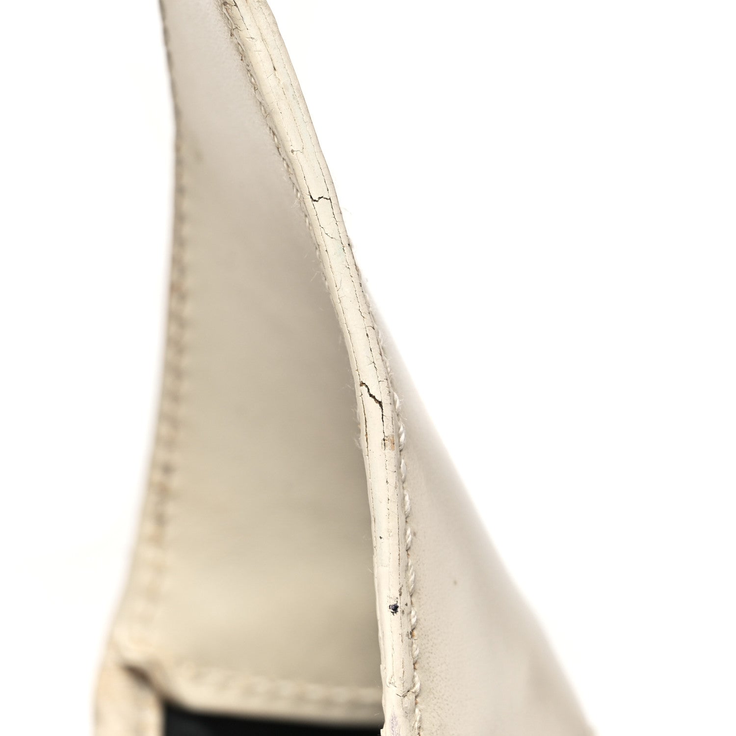 Gucci Canvas Calfskin Jackie O Chain Hobo White Black 12 of 14