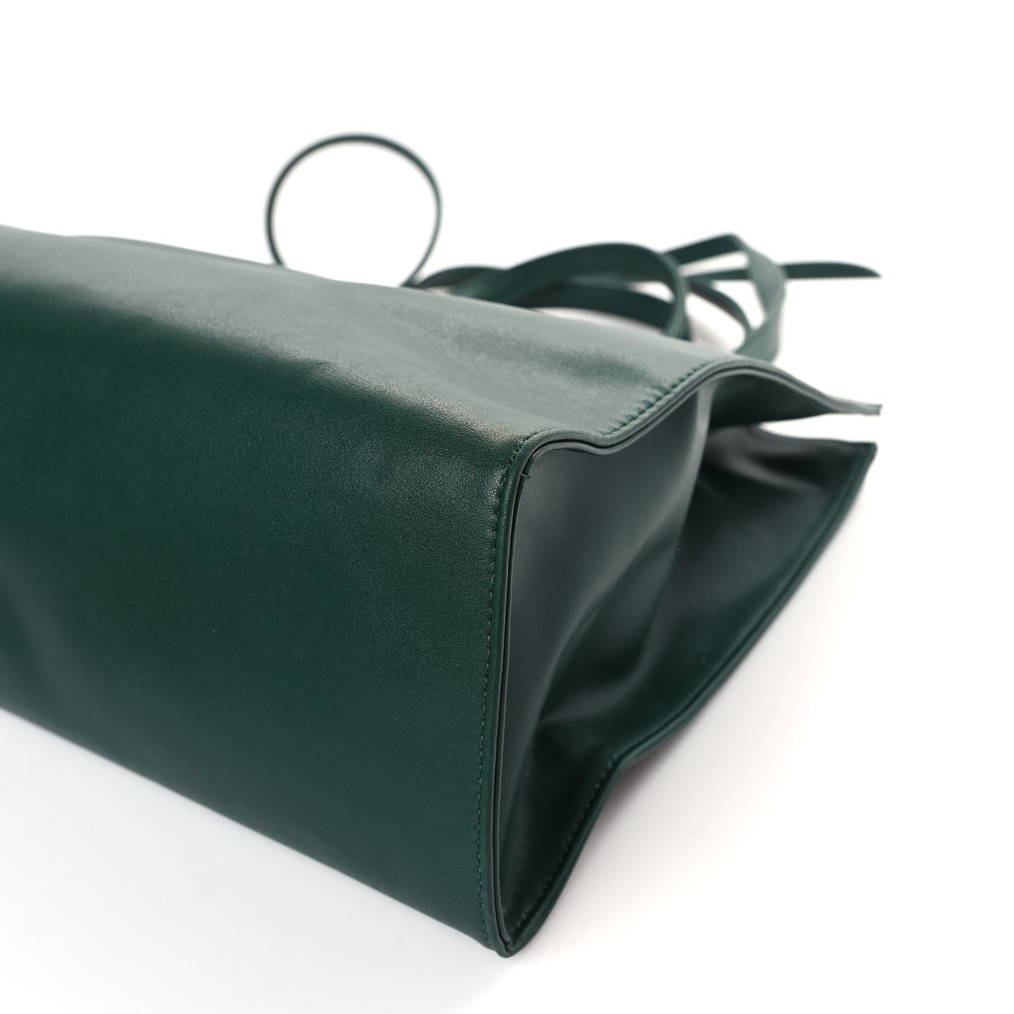 Vegan Leather Medium Shopping Bag Dark Olive