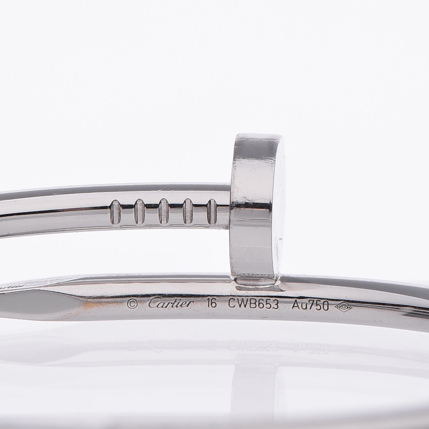 Cartier 18K White Gold Juste Un Clou Bracelet 16 4 of 4