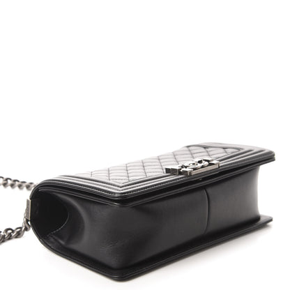 Chanel Calfskin Quilted Medium Boy Flap Black 4 of 10