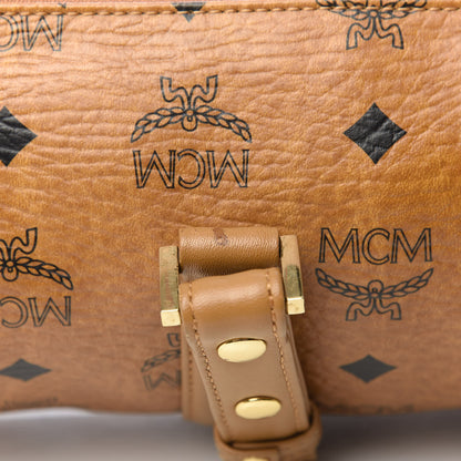 MCM Visetos Essential Barrel Bag Cognac 11 of 12