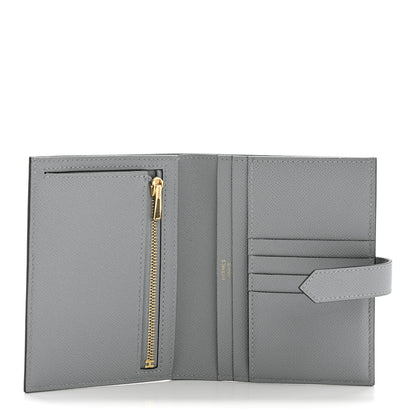 Hermes Madame Calfskin Bearn Compact Wallet Gris Pantin 5 of 10