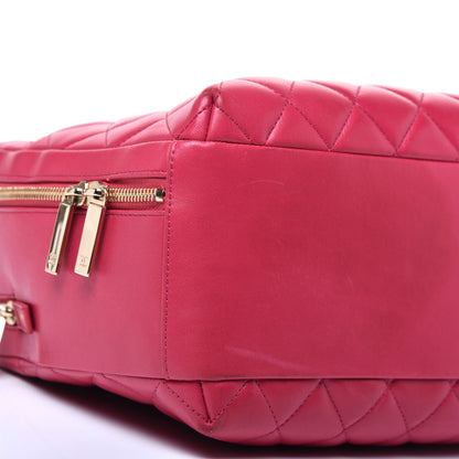 Chanel Lambskin Quilted Large Trendy CC Bowling Bag Dark Pink 7 of 13