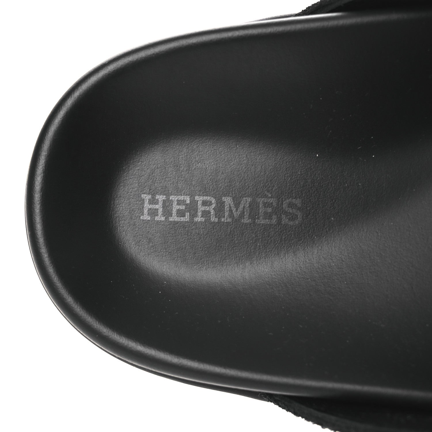 Hermes Suede Calfskin Go Mules 38.5 Black 9 of 11