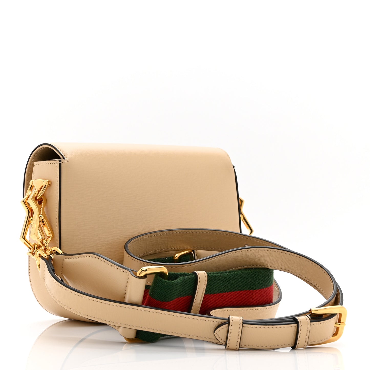 Azalea Calfskin Web Mini Horsebit 1955 Shoulder Bag Bubble Tea