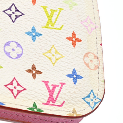 Louis Vuitton Monogram Multicolor Insolite Wallet White Litchi 7 of 8